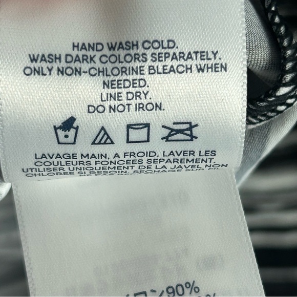 Lands’ End Crew Neck Long Sleeve Rash Guard UPF 50 Protection Swim Tee Size L - Picture 8 of 10